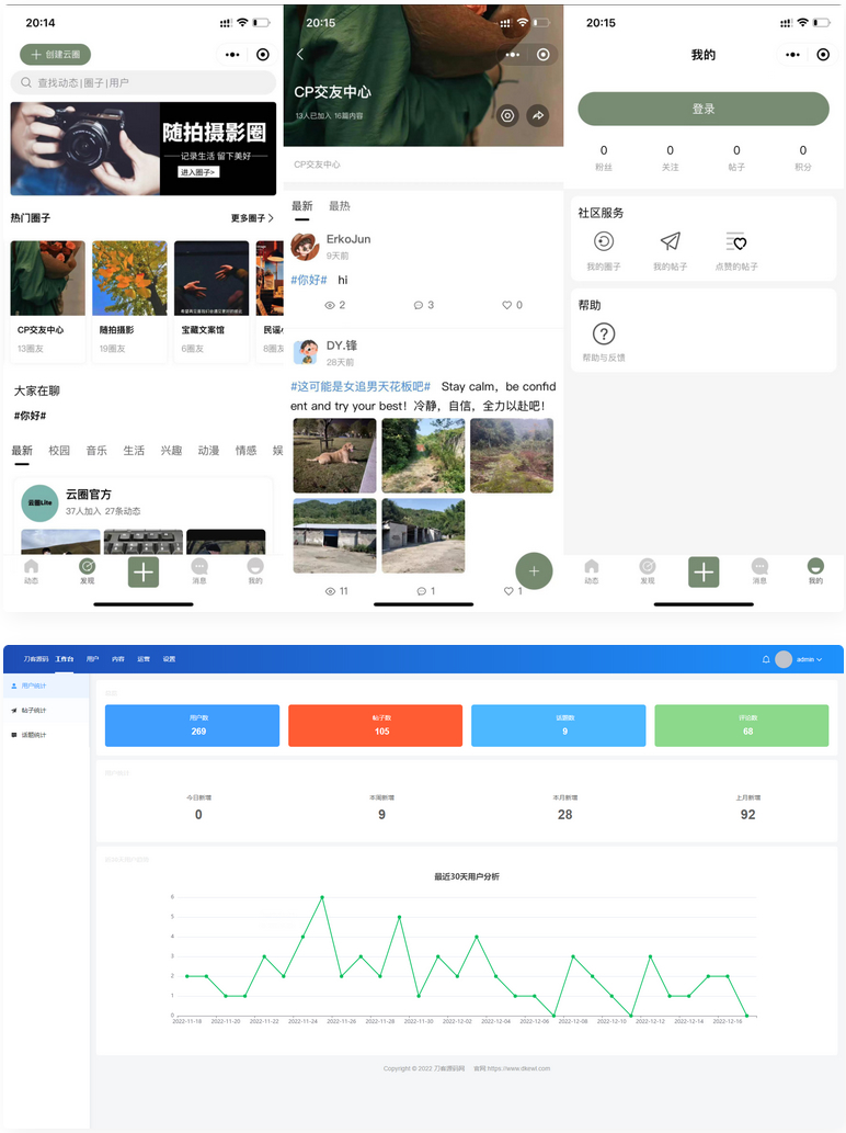 76209202212181607281-1 内置修改器云喵圈子闫安淘客app 兴趣社区人脉关系网子系统淘宝客app | THINKPHP框架后台
